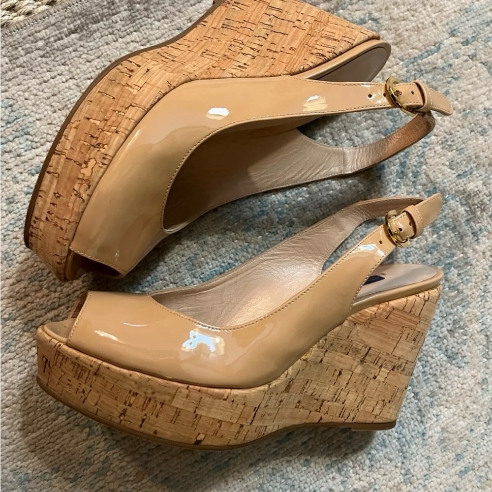 Stuart Weitzman Open Toe Wedges